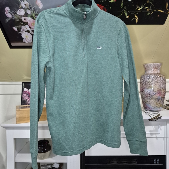 Vineyard Vines Other - Vineyard Vines Men's Green Quarter-Zip Sweater 1002/1450